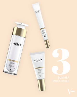 Summer skin-sentials? We’ve got everything you need. Say it with us 👉 1, 2, 3! 

Visit VIVACYBEAUTY.com today to build your warm weather ritual full to the brim with quality key ingredients and backed by scientific research 🌤

#Vivacy #VivacyBeauty #DermoCosmetic #AntiAgeingSkincare #HyaluronicAcid #Skincare